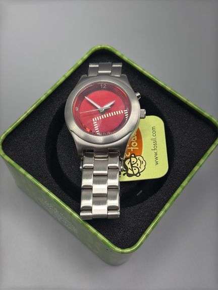 FOSSIL KALIEDO “OHIO STATE” LADIES WATCH STAINLESS IN CASE WITH EXRRA LINKS