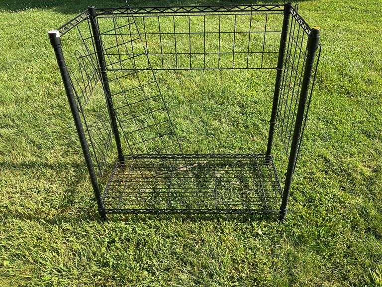 Metal Basket Storage Rack
