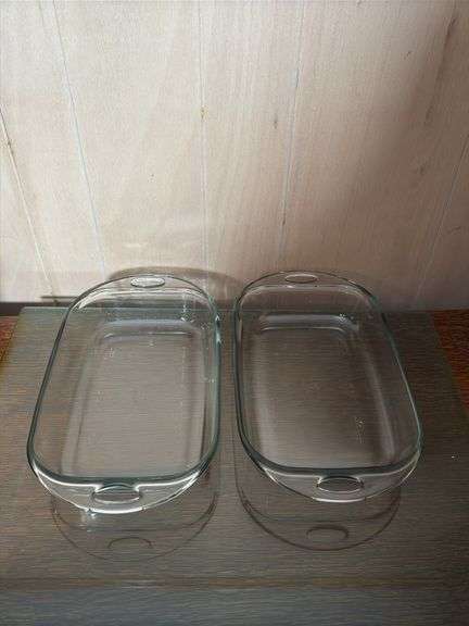 SET IF ANCHOR HOCKING OVEN-SAFE GLASS 9x13 PANS AND INSULATED BAG
