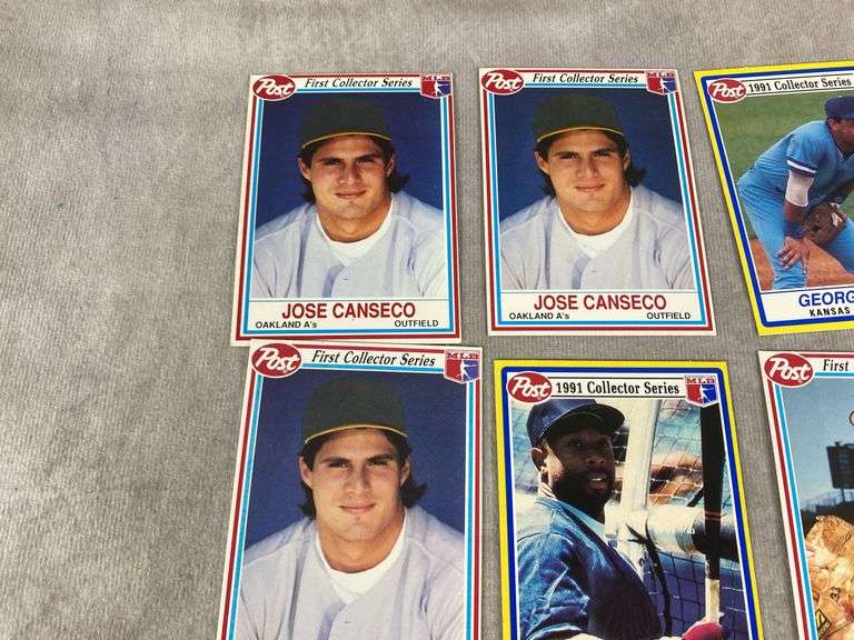 (10) Post Collector Series Baseball Cards