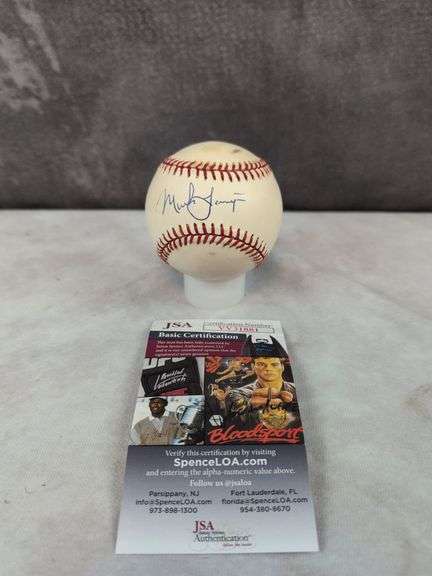 Mark Langston signed MLB baseball, JSA