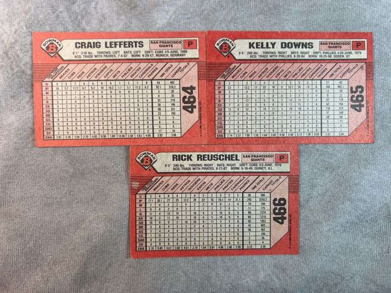 1989 Bowman Baseball Cards