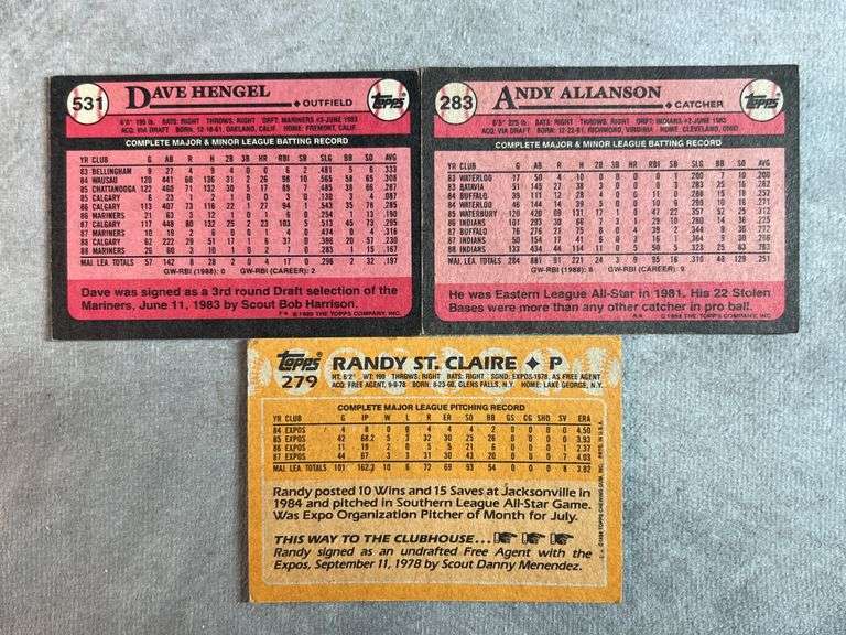 1989 Topps Baseball Cards