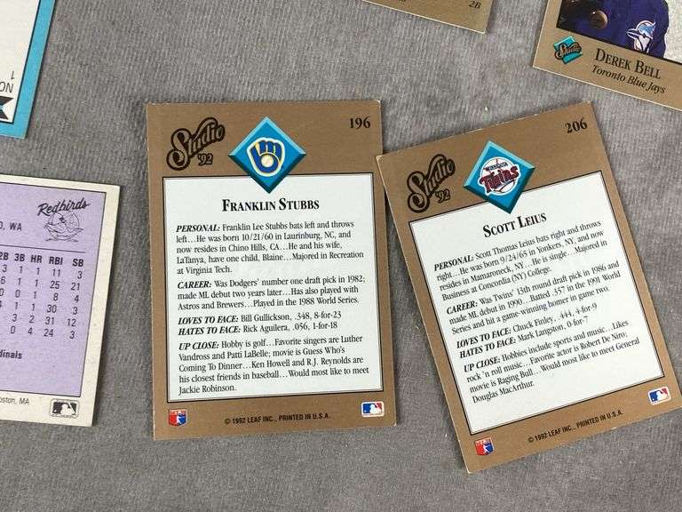 1990/ 1992 Baseball Cards