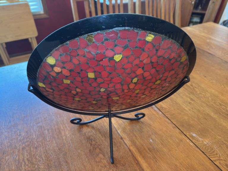 Vintage Handmade Mosaic Plate