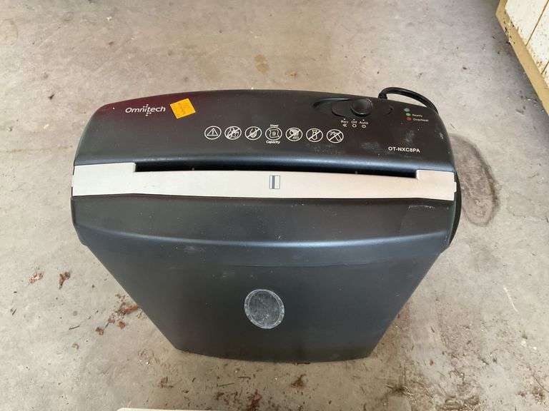 Omnitech Paper Shredder, Office Supplies