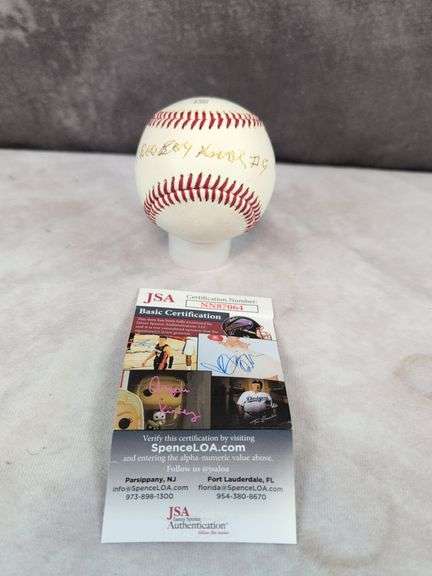 Ray Boo Knox signed MLB baseball, JSA