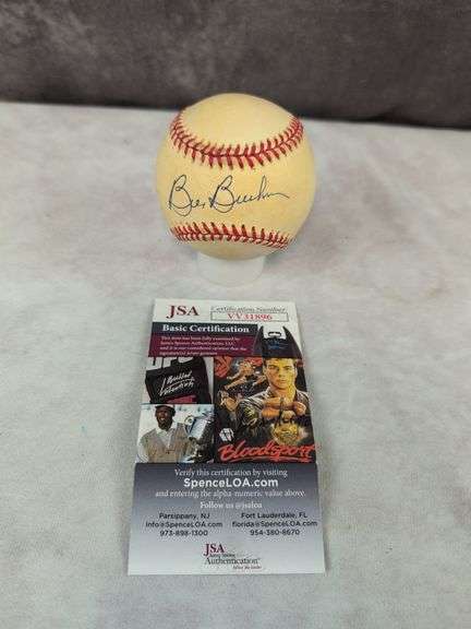 Bill Buckner signed MLB baseball, JSA