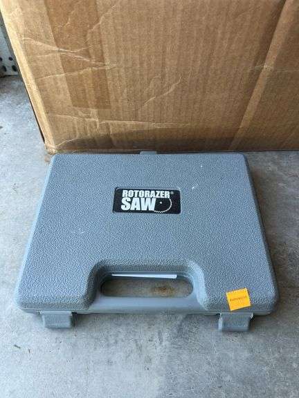 Rotorazer Saw in Case, Rotorazer Saw Case with Organizers, Dremel Contour Sander in Case