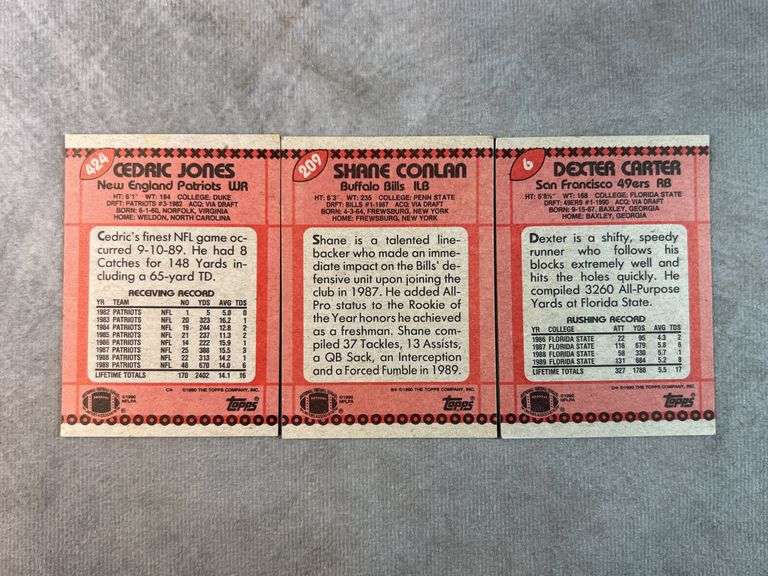 1990 Topps Football Cards
