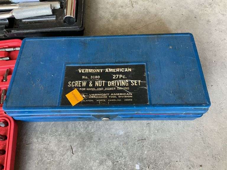 Socket Set, Screwdriver Bit Set, Screw and Nut Driver Set