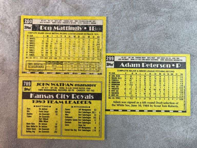 1990 Topps Baseball Cards