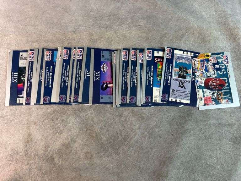 1990 NFL Pro Set Super Bowl Cards