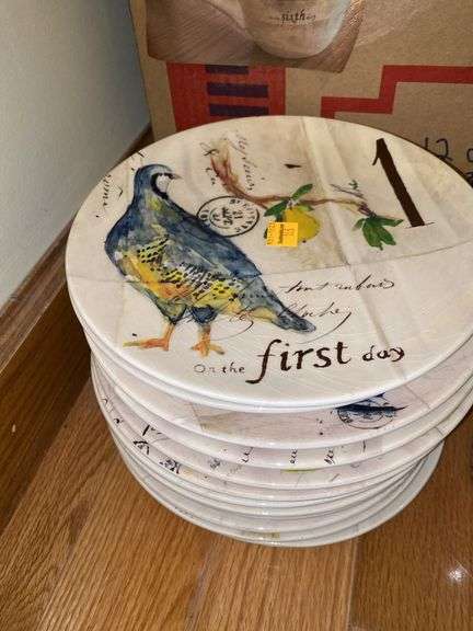 Williams-Sonoma 12 Days of Christmas Plates