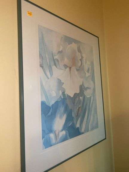 Framed Water Color Floral Artwork
