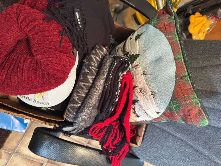 SCARVES, CAPS, STOCKING CAPS, GLOVES