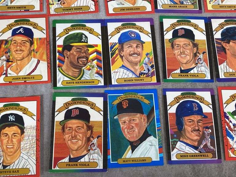 1980s Leaf Donruss Diamond Kings Baseball Cards