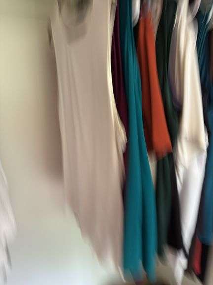 CONTENTS OF CLOSET INCLUDING CLOTHES, HANGERS, LAMP, MONEY BOX, TOTE/CONTENTS