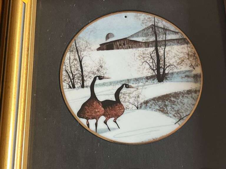 P. Buckley Moss Blessed Winter, Shenandoah Memories, Winter Pond Ornaments