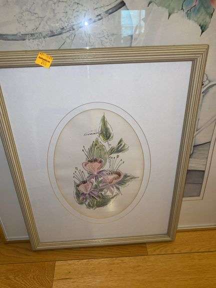 Assortment of Floral Framed Pictures