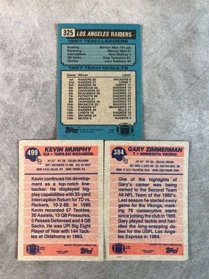 Kevin Murphy, Jackson All Alone Football Cards