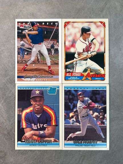 Dale Murphy, Gary Di Sarina, Kenny Lofton Cards