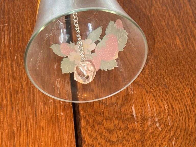 Brass Bell, Glass Strawberry Bell and Metal Bell