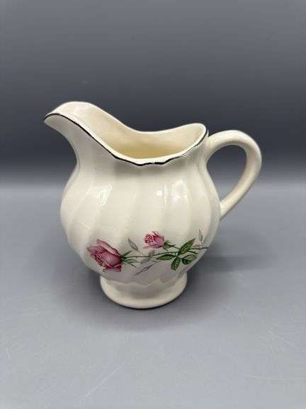 VARIETY OF PITCHERS, VASES, AND SUGAR BOWL