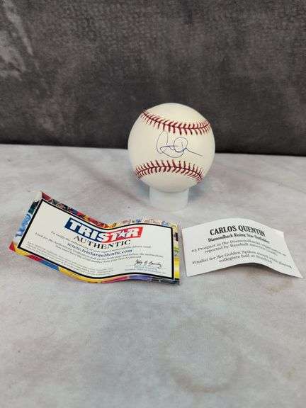 Carlos Quentin signed MLB baseball, cert from signing