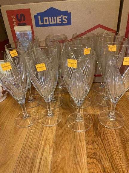 (12) Gorham Glass Wine Goblets