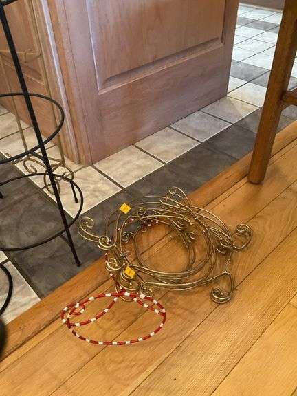 Wire Plant Stand, Candle Holder, Wire Wall Plate Hanger, Wire Decor.