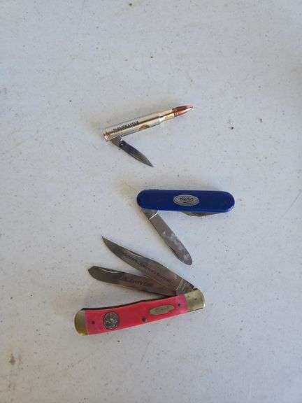(3) pocket knives- Ford, Winchester, & Camillus Firefighters