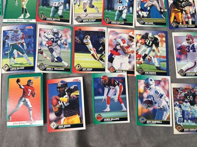 1991 SCORE & Fleer Football Cards