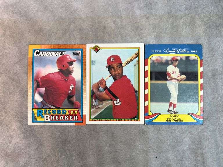 John Franco, Ozzie Smith, Coleman Swipes Cards