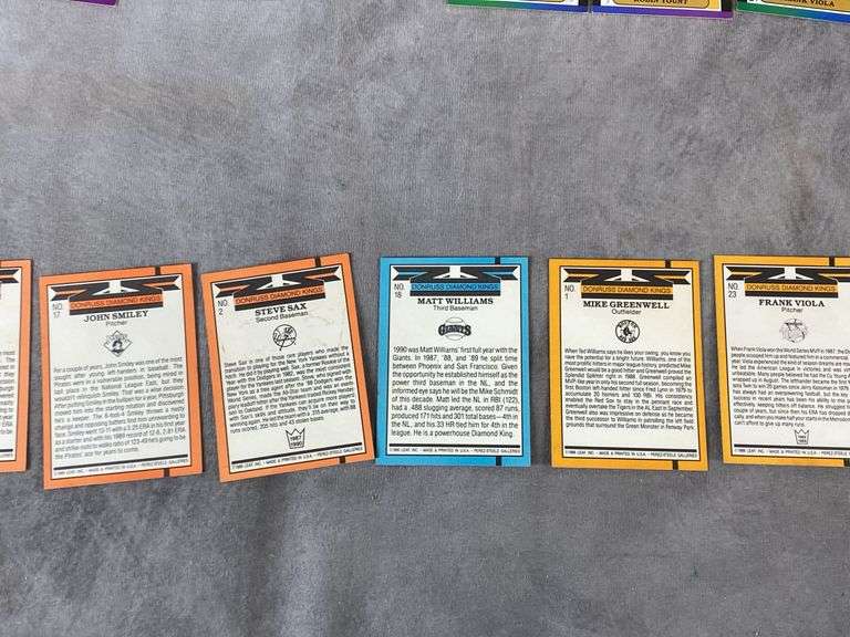 1980s Leaf Donruss Diamond Kings Baseball Cards