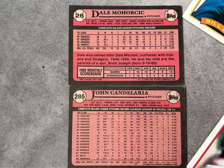 1989 Topps Baseball Cards