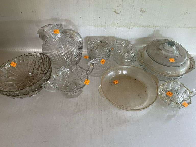 Assortment of Clear Glass