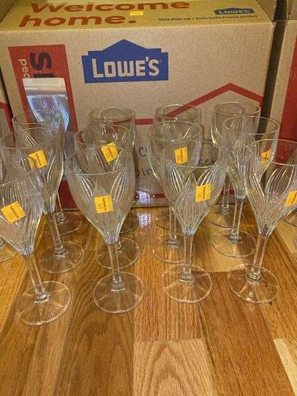 (12) Gorham Glass Wine Goblets