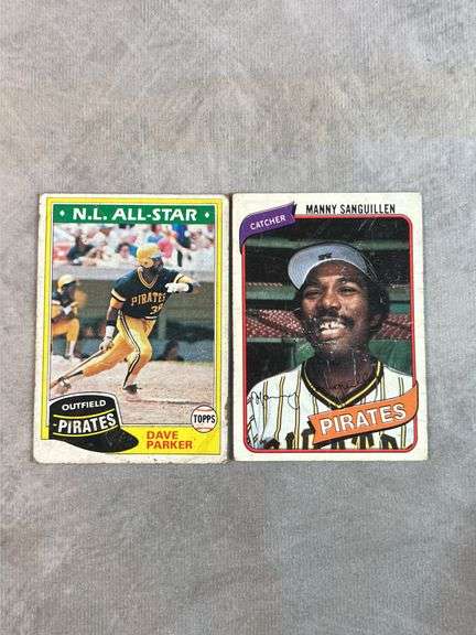 1980 Topps Dave Parker, Manny Sanguillen
