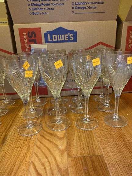 (12) Gorham Glass Wine Goblets