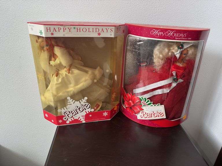 (2) Holiday Edition Barbies