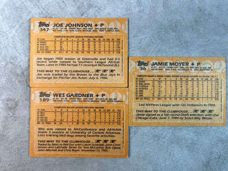 1988 Topps Baseball Cards