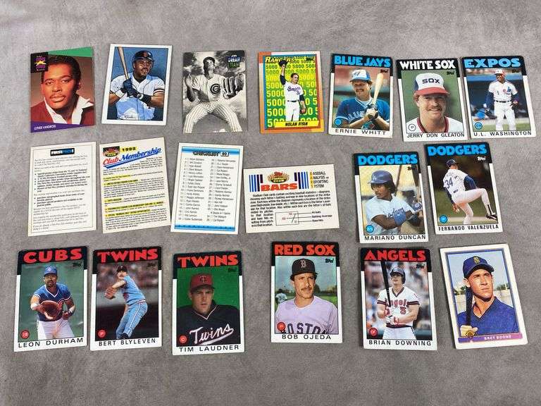 1986 Topps Baseball and Other Cards