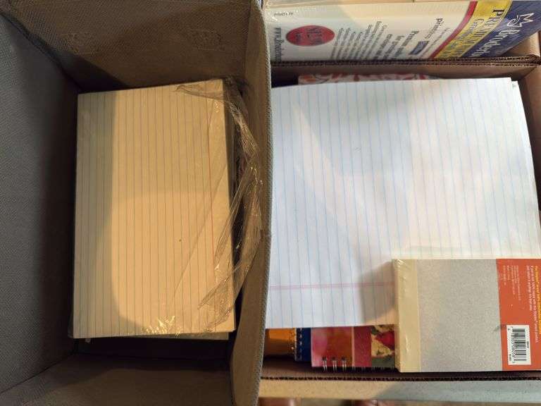 OFFICE SUPPLIES INCLUDING NOTEPADS, STAPLER, TAPE, HOLE PUNCHER, LABELER, SHARPENER, CALCULATOR, ENV