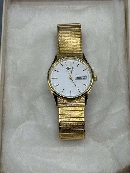 VINTAGE ELGIN POCKET WATCH AND CARAVELLE BULOVA WRIST WATCH