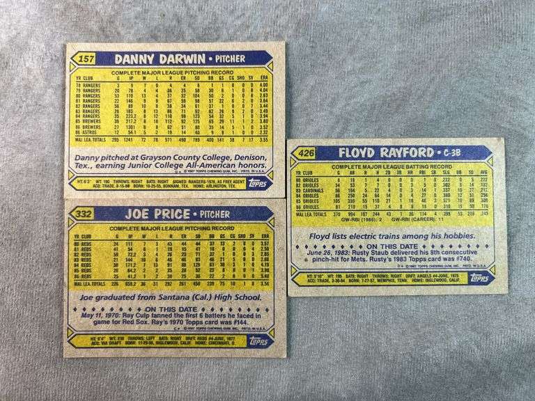 1987 Topps Baseball Cards