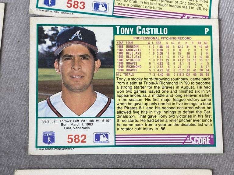 1991 SCORE Baseball Cards