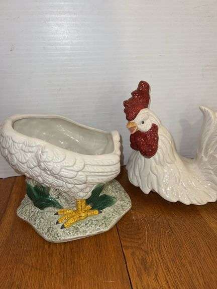 Ceramic Rooster Cookie Jar