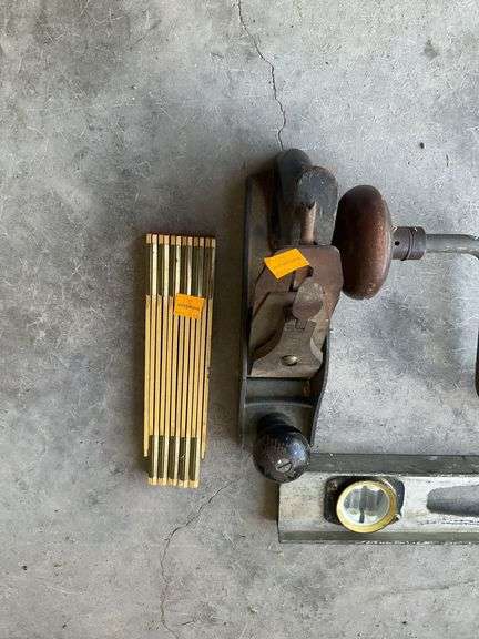 Level, Vintage Planer, Vintage Ruler, Vintage Drill