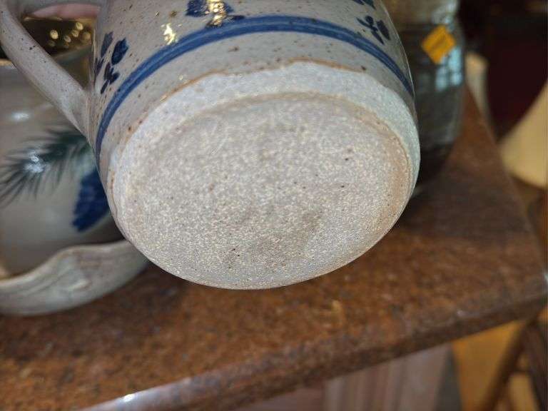 Assortment of Pottery Pitchers and Apple Pottery Bowl